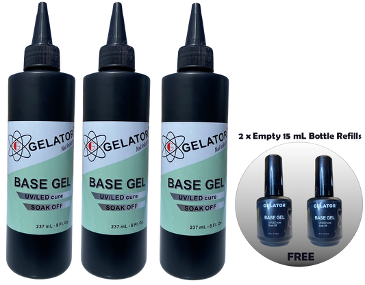 GELATOR Refill Bundle 8 oz Base Gel