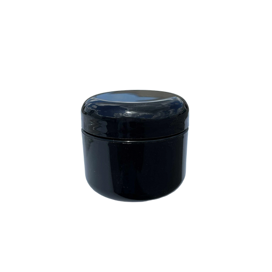Empty Black Gel Jar 2 oz