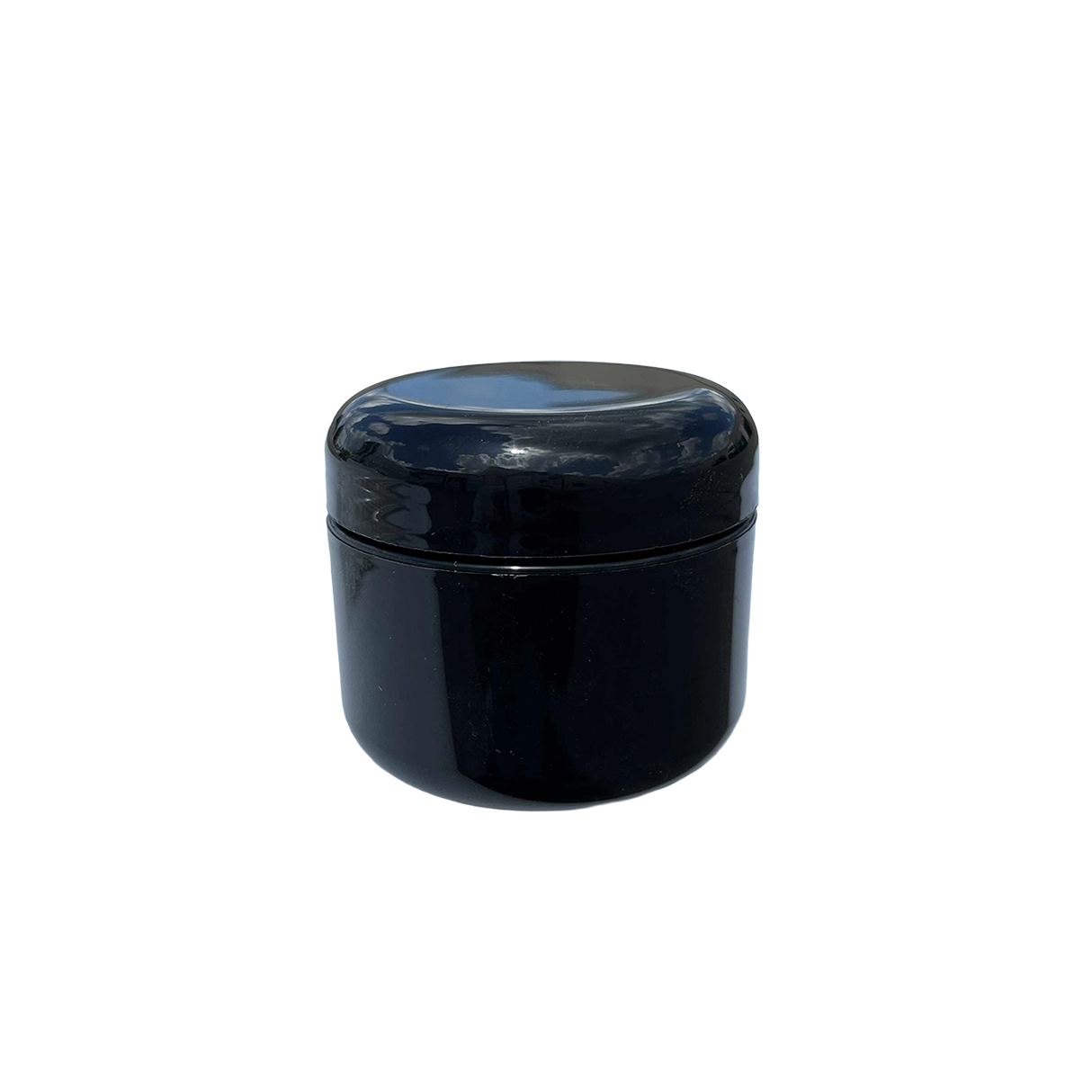 Empty Black Gel Jar 2 oz